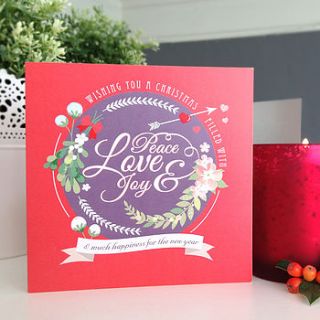 'very berry' christmas card pack by paperknots