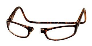 CliC Euro Adjustable Front Magnetic Connect Reading Glasses; Dark Tortoise Health & Personal Care