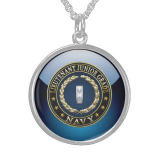 [200] Navy Lieutenant (Junior Grade) (LTJG) Sterling Silver Necklace