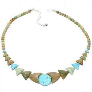 Jay King Multicolor Turquoise Sterling Silver 20 1/4" Necklace