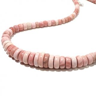 Jay King Pink Opal Beaded Sterling Silver 19 3/4" Necklace