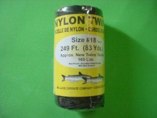 Nylon Twine, Size #18, Tarred, 249 Ft. Sports & Outdoors