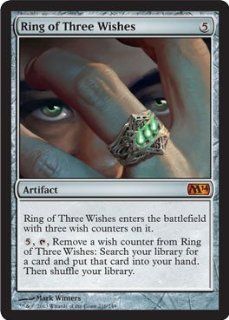Magic the Gathering   Ring of Three Wishes (216/249)   Magic 2014 Toys & Games