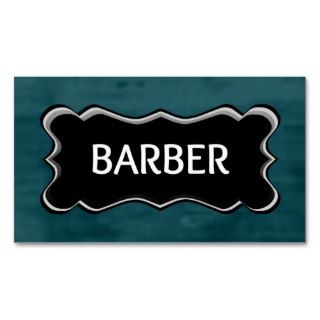 Barber Elegant Name Plate Business Card Template