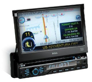 Boss Audio Systems BV9969NV Bluetooth Enabled In Dash Single DIN DVD//CD AM/FM Receiver  Vehicle Dvd Players 