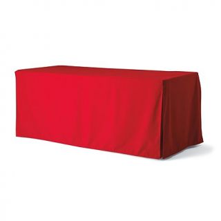 Grandin Road 8' White Pleated Banquet Table Cover