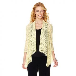 Slinky® Brand 3/4 Sleeve Crochet Jacket