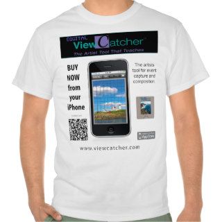 ViewCatcher and iCompose with QR Code (barcodes) Tee Shirt