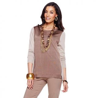 MarlaWynne Matte and Shine Pullover Sweater