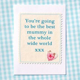 'best mummy' pregnancy congratulations card by jenny arnott cards & gifts