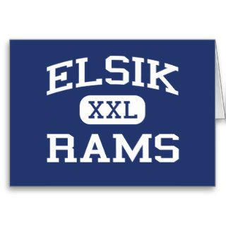 Elsik   Rams   Elsik High School   Houston Texas Card