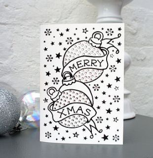 bauble tattoo christmas card by spdesign