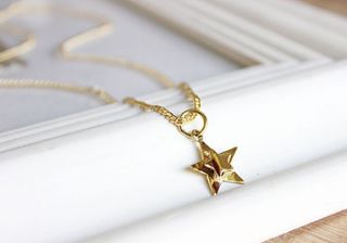 gold star celeste necklace by lily & joan