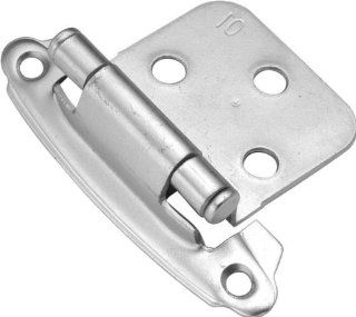 Hickory Hardware P244 CLX Steel Flush Hinge from the Surface Self Closing Collection   2 Pack, Chromolux   Door Hinges  