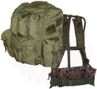 Large ALICE Pack w/ Frame & New Digital Woodland Waist Belt  Tactical And Duty Equipment  Sports & Outdoors