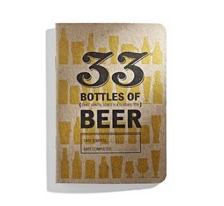 33 bottles of beer tasting notebook by incognito
