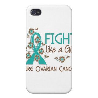 Fight Like A Girl Ovarian Cancer 38.82 iPhone 4 Cases