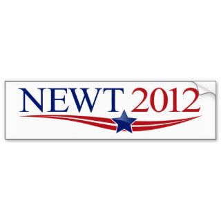 Newt Gingrich 2012 Bumper Sticker