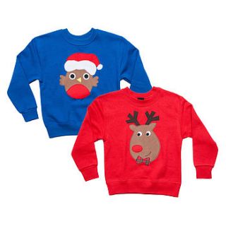 children's christmas jumper two pack by not for ponies