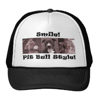 Smile, Pit Bull Style Mesh Hat