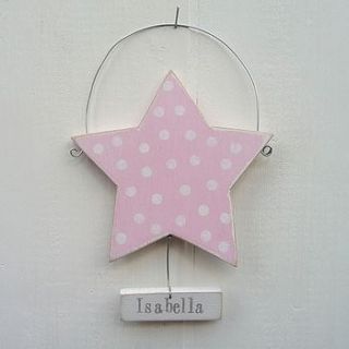 personalised dotty star by rachel pettitt designs