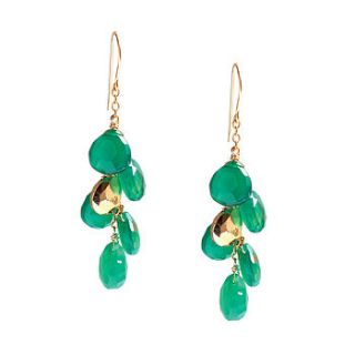 chalcedony if it rained gemstones earrings by chupi