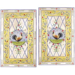 Stupell Industries Oversized Yellow Border and Roosters Kitchen 2