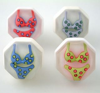beach bikinis seaside inspired cupboard knobs by candy queen designs