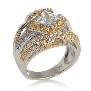 Victoria Wieck 3.2ct Absolute™ 2 Tone Overlay Ring