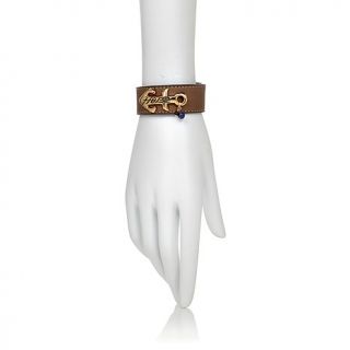 Studio Barse "Intuition" Gemstone, Leather and Bronze Bracelet