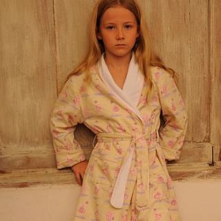 towelling ballerina dressing gown by em&lu