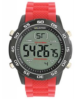 Unlisted Watch, Mens Digital Red Plastic Strap 49mm UL1238   Watches   Jewelry & Watches