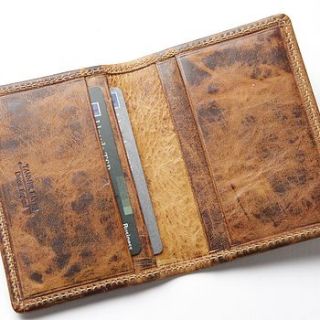 horse hide card wallet by tanner bates