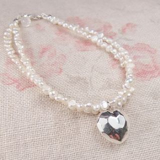 a faceted heart bracelet by sophie cunliffe