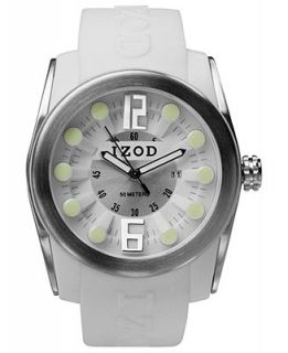 Izod Watch, Unisex Sport White Rubber Strap 48mm IZS1 10WHITE   Watches   Jewelry & Watches