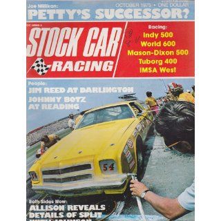 OCT 1975 STOCK CAR RACING magazine JOHNNY BOTZ Richard Benyo Books
