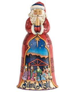Jim Shore Silent Night Santa Collectible Figurine   Holiday Lane