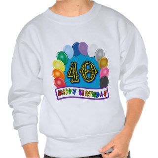 40th Birthday Balloon Arch T Shirt Design