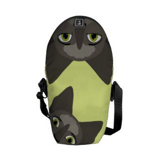 Anime Cat Face With Yellow Eyes Courier Bags