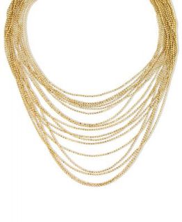 2028 Necklace, Gold Tone Multi Chain Strand Necklace   Fashion Jewelry   Jewelry & Watches