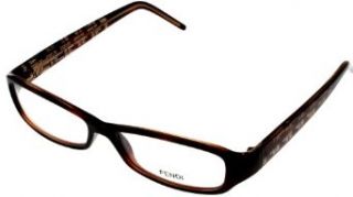 Fendi Prescription Eyeglasses Frame Women FS718 238 Havana Rectangular Clothing