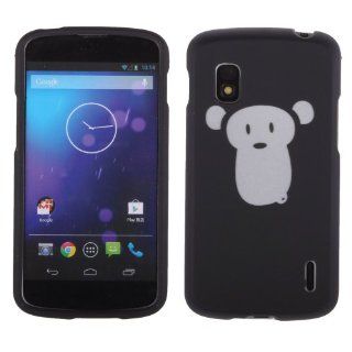 LG Google Nexus 4 E960 Max The Monkey Textured Hard Cover Cell Phones & Accessories