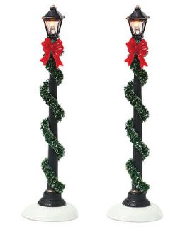 Department 56 Set of 2 Small Town Street Lamps   Holiday Lane