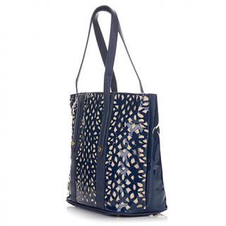 Carol Brodie Accessorize Your Life Perforated Patent Tote