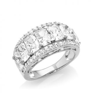 Victoria Wieck 4.87ct Absolute™ Super Radiant Cut 7 Stone Band Ring