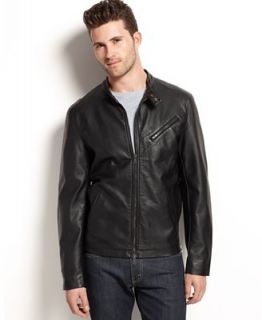 Calvin Klein Jeans Faux Leather Modern Biker Jacket   Coats & Jackets   Men