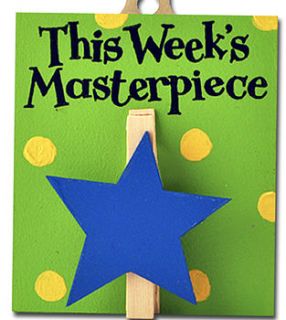 blue star this week's masterpiece peg by angelic hen