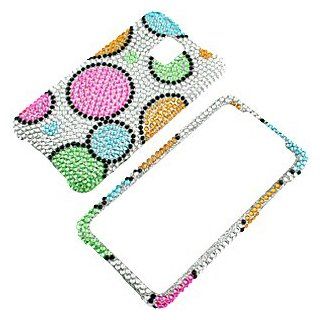 Rhinestones Protector Case for T Mobile G2x, Rainbow Circles Full Diamond Cell Phones & Accessories