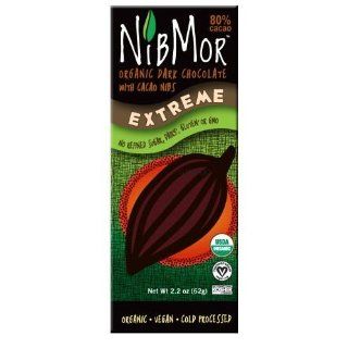 Nibmor Organic Extreme 80 Percent Dark Chocolate Candy, 2.2 Ounce    12 per case. ( Value Bulk Multi pack) Health & Personal Care