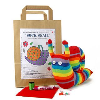 sock snail craft kit by sock creatures